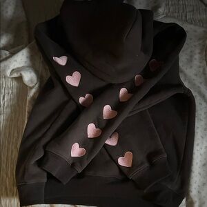 Dandy Worldwide Heart on My Sleeve Black Hoodie
